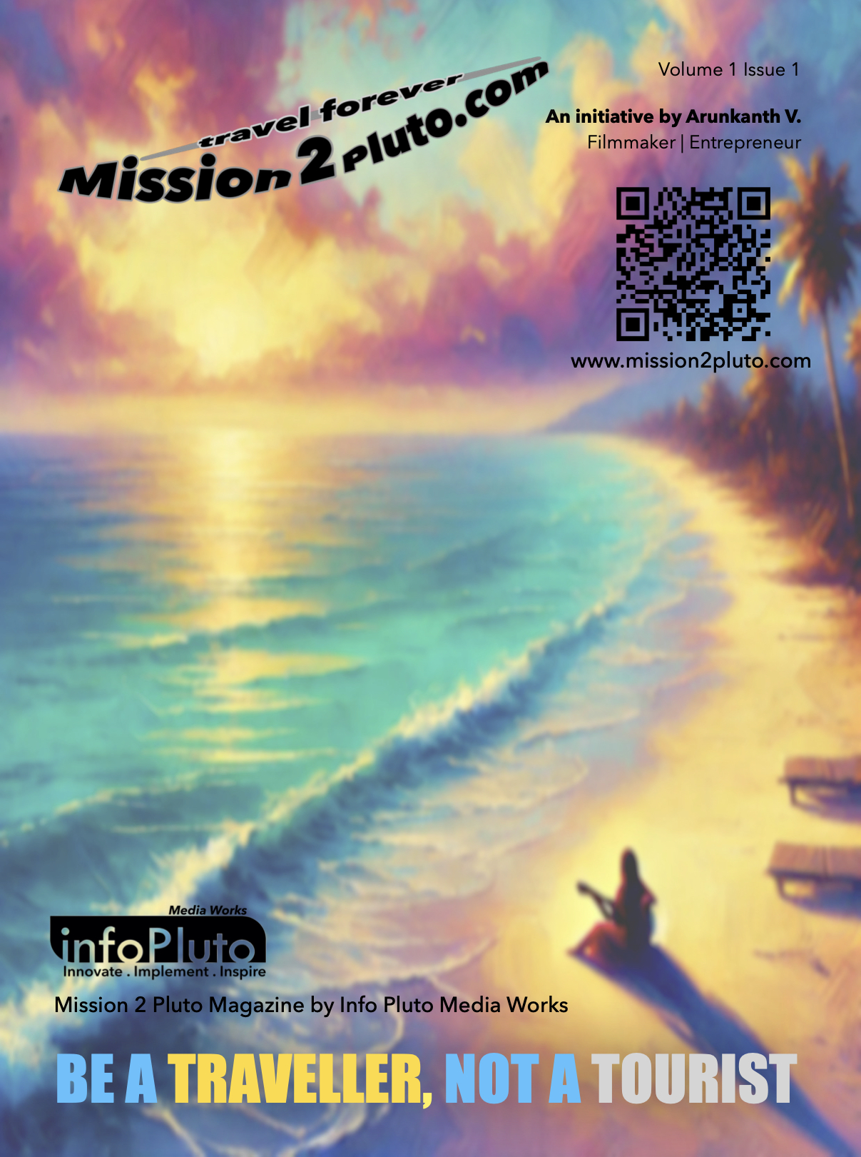 Mission 2 Pluto Travel Magazine Cover Page Mission 2 Pluto Magazine Volume 1 Issue 1